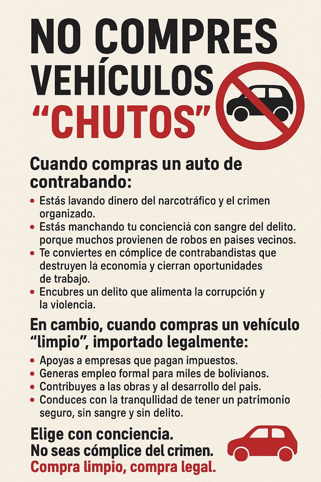 PANFLETO SOBRE AUTOS CHUTOS 1